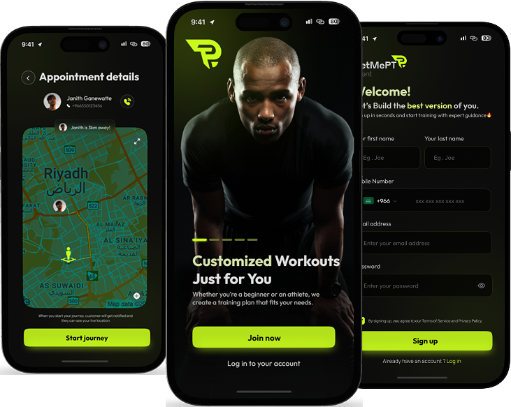 GetMePT app screenshot showcasing features