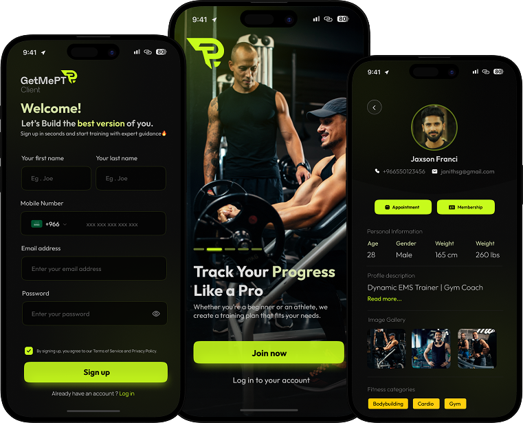 GetMePT client app screenshot